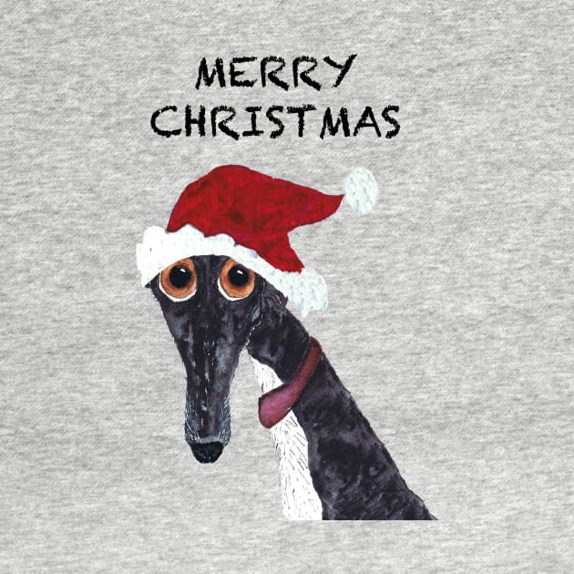 Greyhound Xmas by haresandcritters